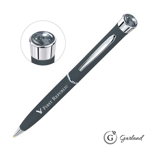 Garland® Color Matte Aura Collection Twist Ballpoint Pen - Chrome Accent... from ASI 84592 St Regis Group