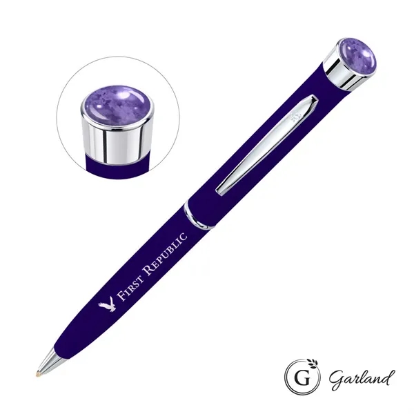 Garland® Color Matte Aura Collection Twist Ballpoint Pen - Chrome Accent... from ASI 84592 St Regis Group