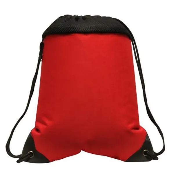 Drawstring pack, 600 denier polyester with front zipper pocket.... from ASI 89380 Staton Corporate and Casual / Staton®