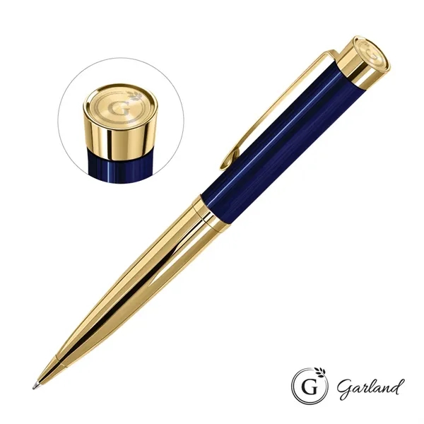 Garland® Executive Emblem Monogram Twist Ballpoint Pen - Gold Accent... from ASI 84592 St Regis Group