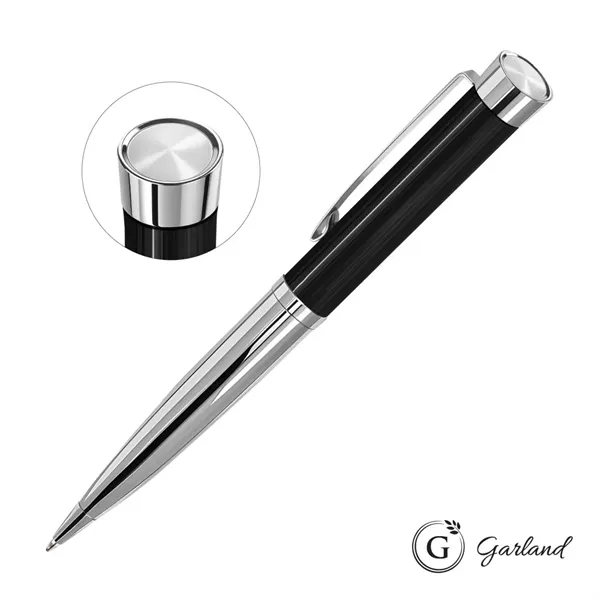 Garland® Executive Custom Emblem Monogram Twist Ballpoint Pen - Chrome Accent... from ASI 84592 St Regis Group