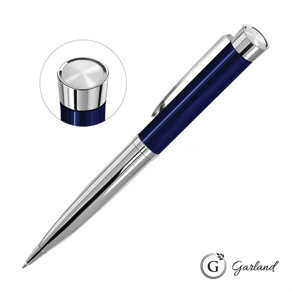 Garland® Executive Custom Emblem Monogram Twist Ballpoint Pen - Chrome Accent... from ASI 84592 St Regis Group
