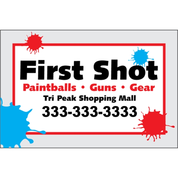 6" x 4" decal with clear static backing, square corners and... from ASI 89910 Stouse, LLC