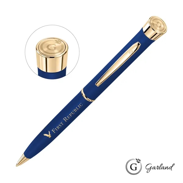 Garland® Color Matte Emblem Collection Twist Ballpoint Pen - Gold Accent... from ASI 84592 St Regis Group