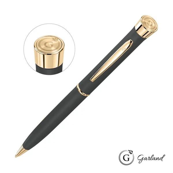 Garland® Color Matte Emblem Collection Twist Ballpoint Pen - Gold Accent... from ASI 84592 St Regis Group