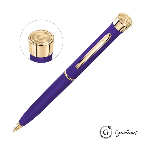 Garland® Color Matte Emblem Collection Twist Ballpoint Pen - Gold Accent... from ASI 84592 St Regis Group