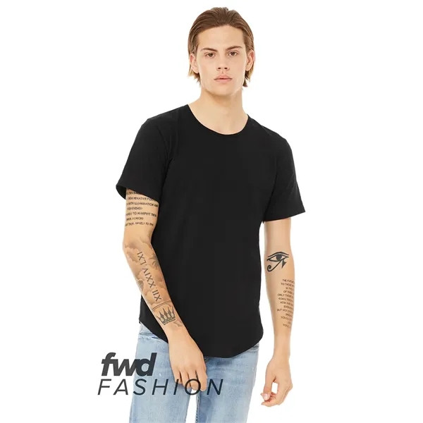 Bella+Canvas Mens Curved Hem Short Sleeve Tee... from ASI 89380 Staton Corporate and Casual