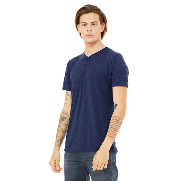 Bella+ Canvas Men's Triblend Short Sleeve Henley... from ASI 89380 Staton Corporate and Casual / Staton® Staton Wholesale