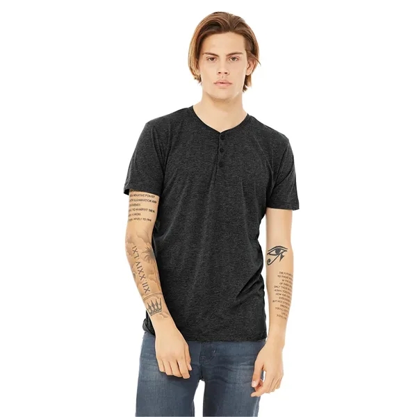 Bella+ Canvas Men's Triblend Short Sleeve Henley... from ASI 89380 Staton Corporate and Casual / Staton® Staton Wholesale
