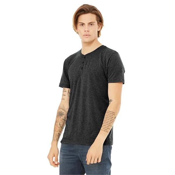 Bella+ Canvas Men's Triblend Short Sleeve Henley... from ASI 89380 Staton Corporate and Casual / Staton® Staton Wholesale