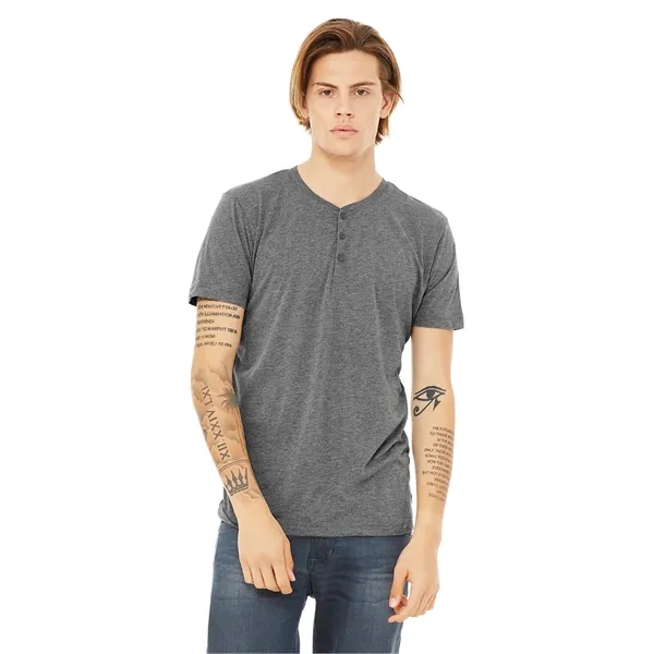 Bella+ Canvas Men's Triblend Short Sleeve Henley... from ASI 89380 Staton Corporate and Casual / Staton® Staton Wholesale