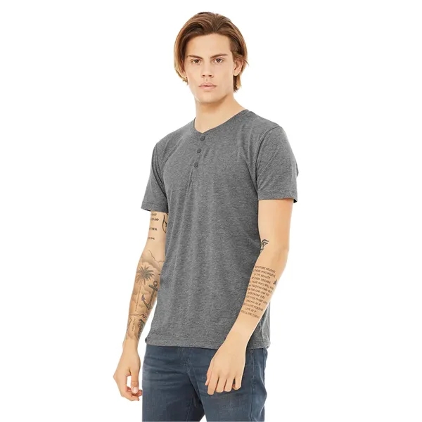 Bella+ Canvas Men's Triblend Short Sleeve Henley... from ASI 89380 Staton Corporate and Casual / Staton® Staton Wholesale