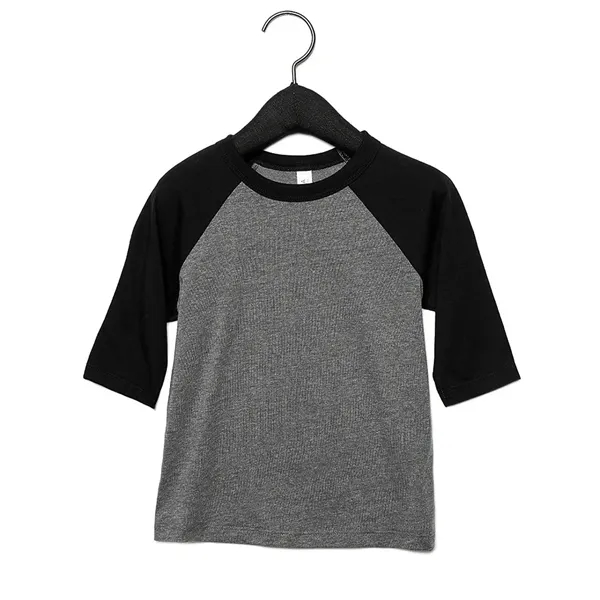 Bella+Canvas Toddler 3/4 Sleeve Baseball Tee... from ASI 89380 Staton Corporate and Casual / Staton® Staton Wholesale
