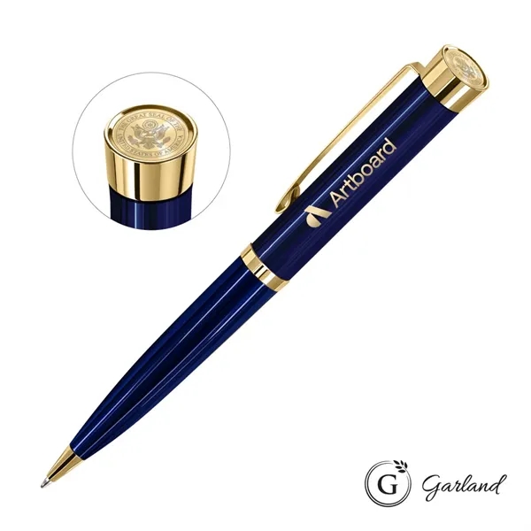 Garland® Executive Color Custom Emblem Ballpoint Pen - Gold Accent... from ASI 84592 St Regis Group