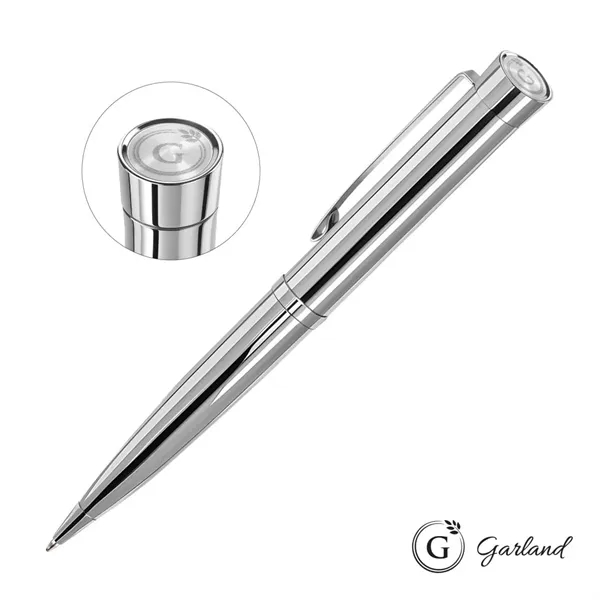 Garland® Executive Signature Emblem Twist Ballpoint Pen - Chrome Accent... from ASI 84592 St Regis Group
