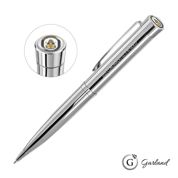 Garland® Executive Custom Signature Twist Ballpoint Pen - Chrome Accent... from ASI 84592 St Regis Group