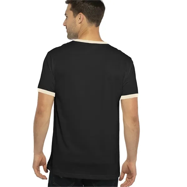 Men's ringer t-shirt made from 100% combed ring-spun cotton and features... from ASI 89380 Staton Corporate and Casual
