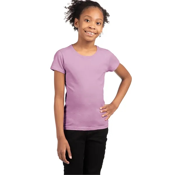 Girl's princess tee. 4.3 ounce, 100% combed ring spun cotton. Blank... from ASI 89380 Staton Corporate and Casual