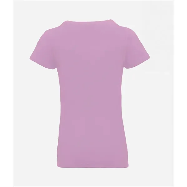 Girl's princess tee. 4.3 ounce, 100% combed ring spun cotton. Blank... from ASI 89380 Staton Corporate and Casual