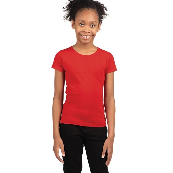 Girl's princess tee. 4.3 ounce, 100% combed ring spun cotton. Blank... from ASI 89380 Staton Corporate and Casual
