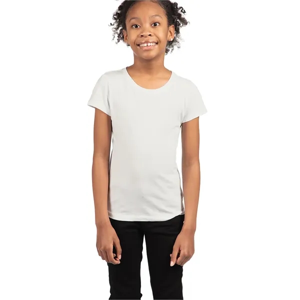 Girl's princess tee. 4.3 ounce, 100% combed ring spun cotton. Blank... from ASI 89380 Staton Corporate and Casual