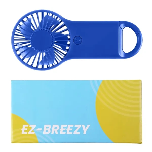Mini fan with a carabiner. Packaged in a decorated box. 3... from ASI 61966 HPG / Mixie
