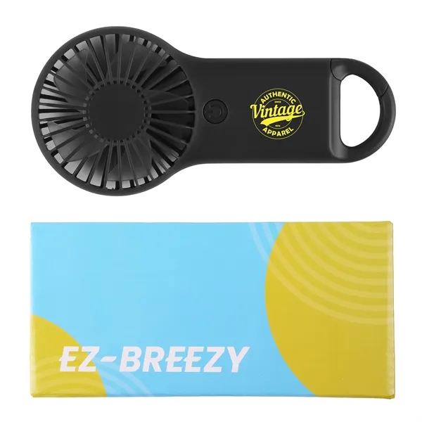 Mini fan with a carabiner. Packaged in a decorated box. 3... from ASI 61966 HPG / Mixie