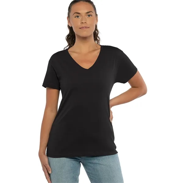 Women's V-neck tee with a relaxed fit, side seams, and a... from ASI 89380 Staton Corporate and Casual