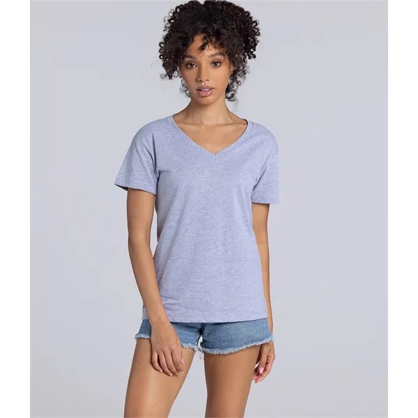 Women's V-neck tee with a relaxed fit, side seams, and a... from ASI 89380 Staton Corporate and Casual