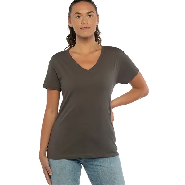 Women's V-neck tee with a relaxed fit, side seams, and a... from ASI 89380 Staton Corporate and Casual