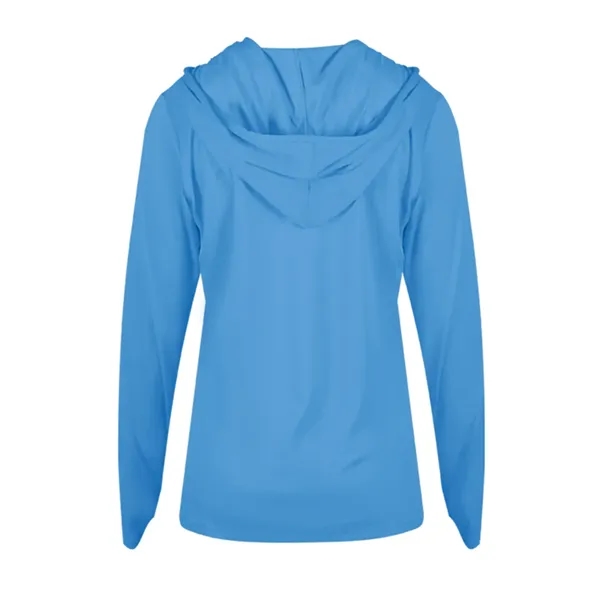 B-Core Womens Long Sleeve Hood... from ASI 89380 Staton Corporate and Casual