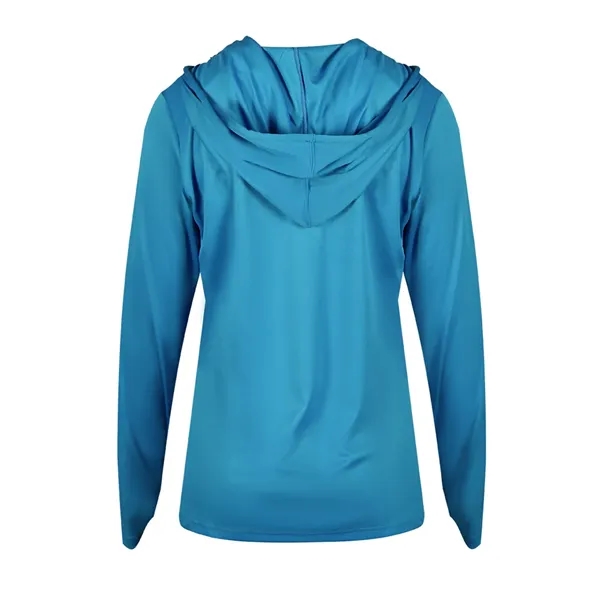 B-Core Womens Long Sleeve Hood... from ASI 89380 Staton Corporate and Casual