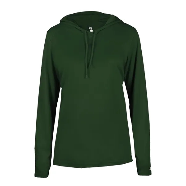 B-Core Womens Long Sleeve Hood... from ASI 89380 Staton Corporate and Casual