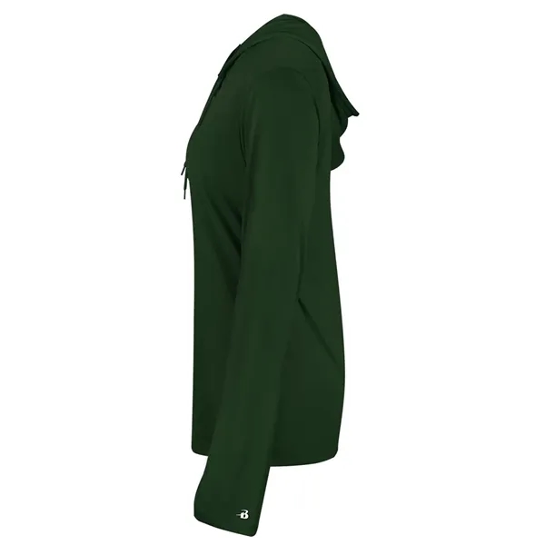 B-Core Womens Long Sleeve Hood... from ASI 89380 Staton Corporate and Casual
