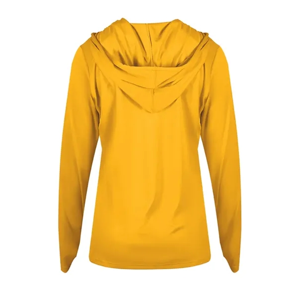 B-Core Womens Long Sleeve Hood... from ASI 89380 Staton Corporate and Casual