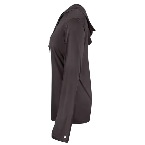 B-Core Womens Long Sleeve Hood... from ASI 89380 Staton Corporate and Casual