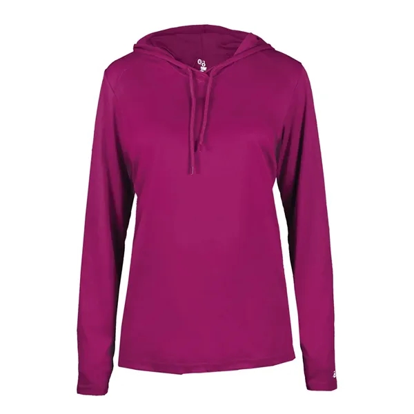 B-Core Womens Long Sleeve Hood... from ASI 89380 Staton Corporate and Casual
