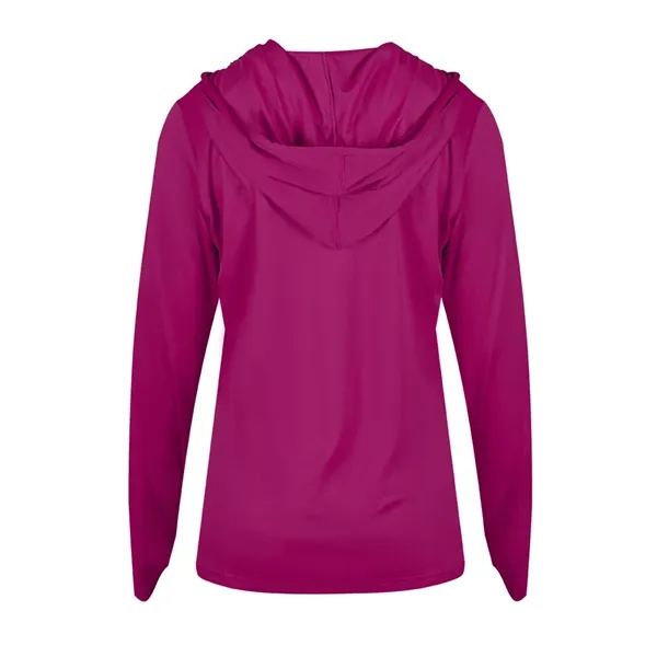 B-Core Womens Long Sleeve Hood... from ASI 89380 Staton Corporate and Casual