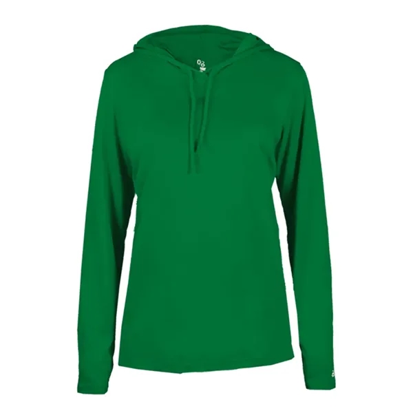 B-Core Womens Long Sleeve Hood... from ASI 89380 Staton Corporate and Casual