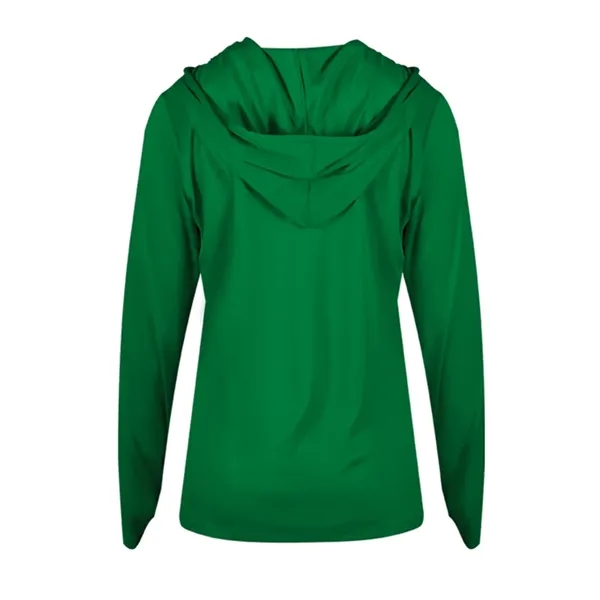 B-Core Womens Long Sleeve Hood... from ASI 89380 Staton Corporate and Casual
