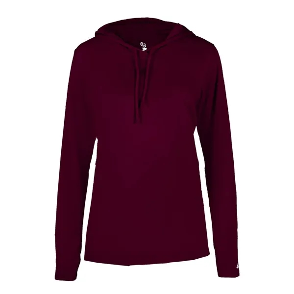 B-Core Womens Long Sleeve Hood... from ASI 89380 Staton Corporate and Casual
