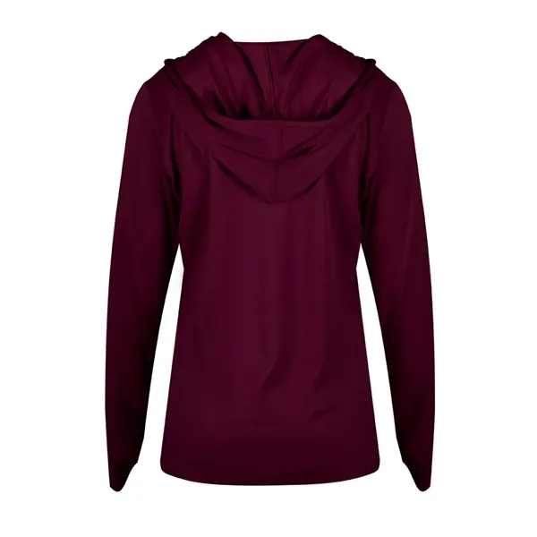 B-Core Womens Long Sleeve Hood... from ASI 89380 Staton Corporate and Casual