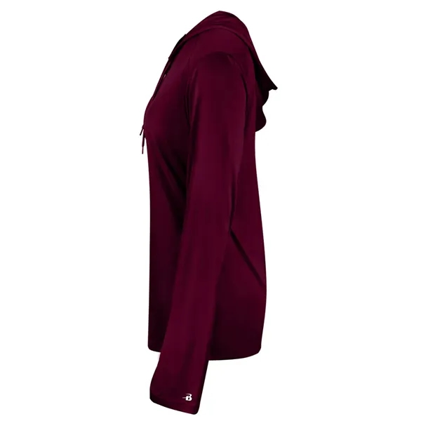 B-Core Womens Long Sleeve Hood... from ASI 89380 Staton Corporate and Casual