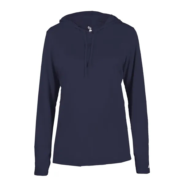 B-Core Womens Long Sleeve Hood... from ASI 89380 Staton Corporate and Casual