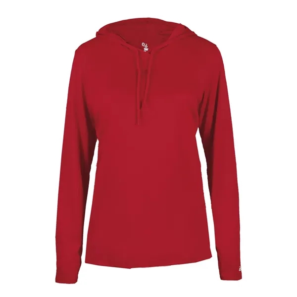 B-Core Womens Long Sleeve Hood... from ASI 89380 Staton Corporate and Casual