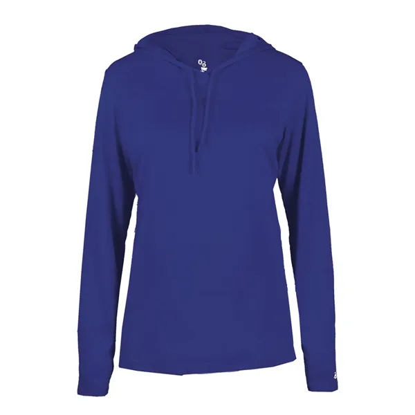 B-Core Womens Long Sleeve Hood... from ASI 89380 Staton Corporate and Casual