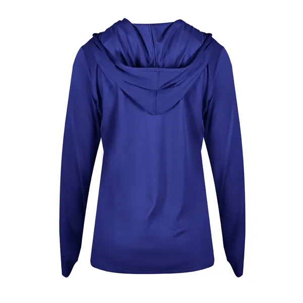 B-Core Womens Long Sleeve Hood... from ASI 89380 Staton Corporate and Casual