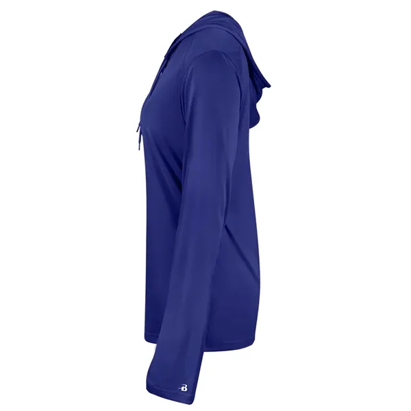 B-Core Womens Long Sleeve Hood... from ASI 89380 Staton Corporate and Casual