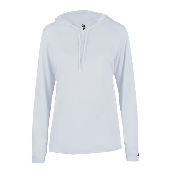 B-Core Womens Long Sleeve Hood... from ASI 89380 Staton Corporate and Casual