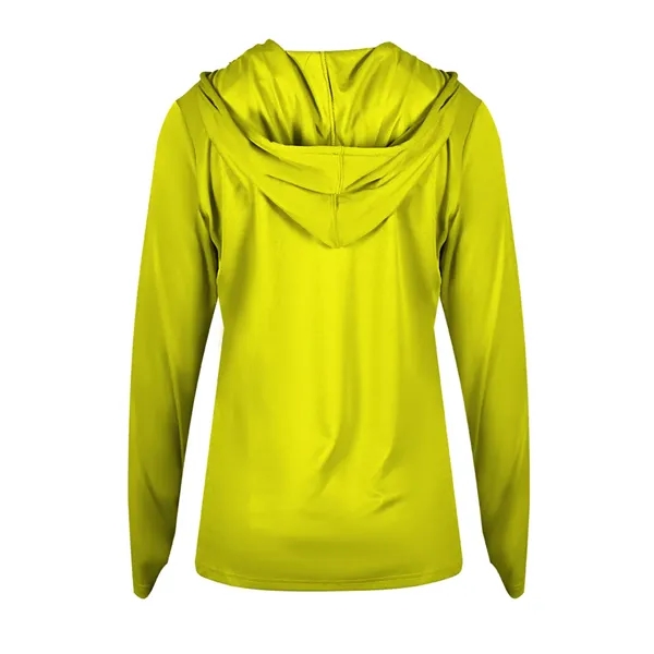 B-Core Womens Long Sleeve Hood... from ASI 89380 Staton Corporate and Casual